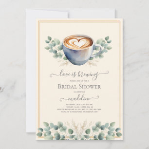 Convites O amor é criar Chá de panela Eucalyptus café