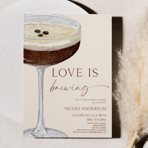 Convites O Amor É Criar Chá de panela Expresso Martini