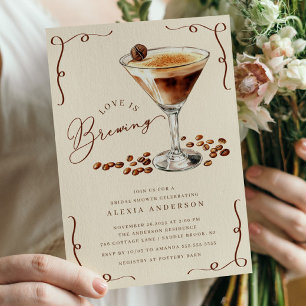Convites O Amor É Criar Chá de panela Martini