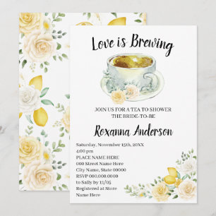 Convites O amor é criar limões e Rosas, Chá de panela de