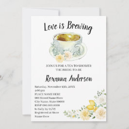 Convites O amor é criar limões e Rosas, Chá de panela de ch