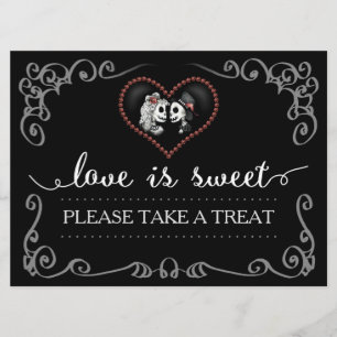 Convites O Amor é Doce Pegue um Tratamento Sinal de Esquele