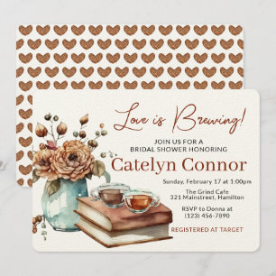 Convites O amor é fazer copa de café e Chá de panela de liv
