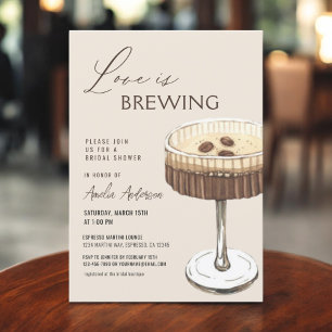 Convites O amor é o Chá de panela Espresso Martini