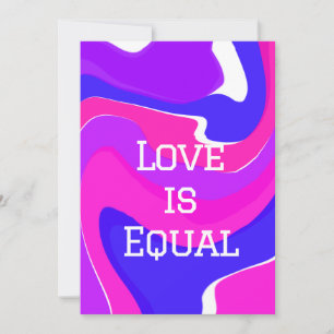 Convites O amor é o mesmo orgulho mês junho LGBTQ azul púrp