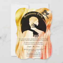 Convites O amor é tudo que há Festa de solteira vibrante