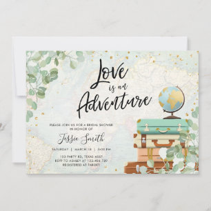 Convites O amor é um Chá de panela de Aventura Eucalyptus