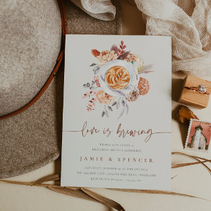 Convites O amor está a fazer o ensaio de café Brunch