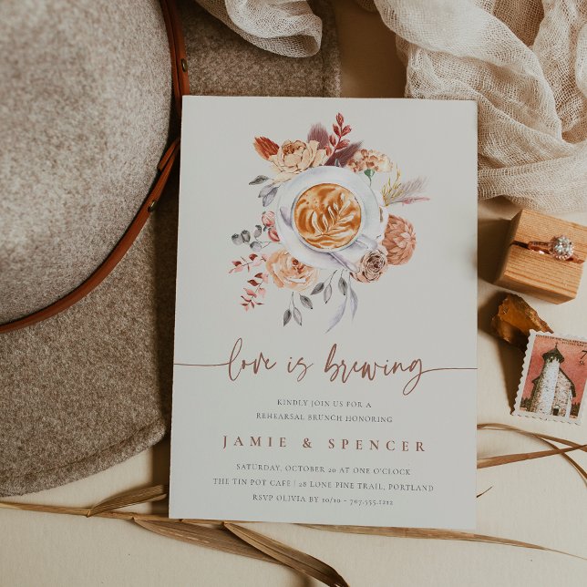 Convites O amor está a fazer o ensaio de café Brunch (Criador carregado)