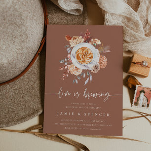 Convites O amor está a fazer o ensaio de café Brunch