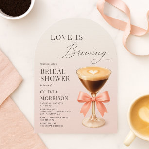 Convites O Amor Está Cozinhando Chuveiro de Noiva Pink Mart