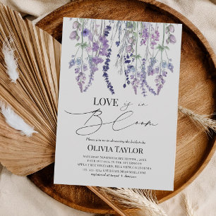 Convites O amor está em flor, Chuveiro de Noiva Floral de F