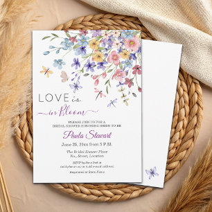 Convites O amor está em flor Dragões Chá de Noiva