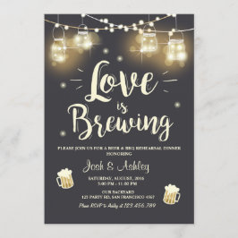 Convites O amor está fabricando cerveja o chá de panela do