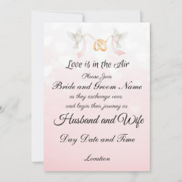 Convites O amor está no Air Wedding