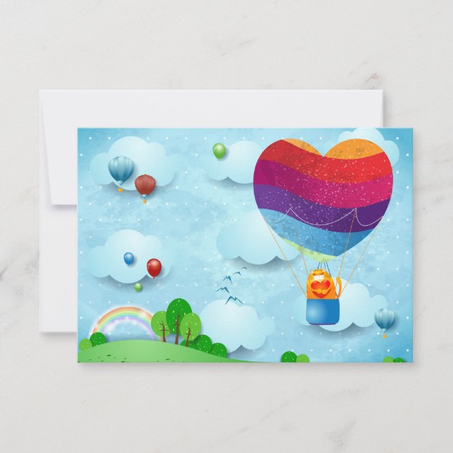 Convites O amor está no ar (Frente)