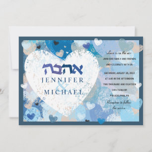 Convites O AMOR ESTÁ NO AVIÃO Jewish Wedding
