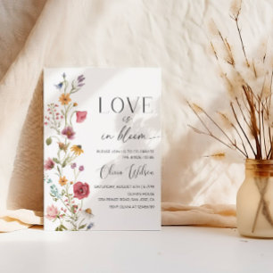 Convites O amor está no Bloom Chá de panela-Floral Garden P