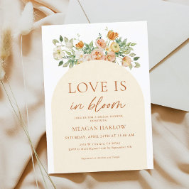 Convites O Amor Está No Bloom Floral Chá de panela