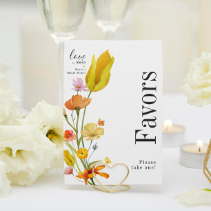 Convites O amor está no Bloom Primavera Favor Card