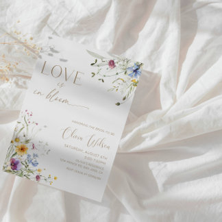 Convites O amor está no Chá de panela Bloom - Elegante Flor