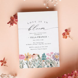 Convites O amor está no Chá de panela de Flor Selvagem de B