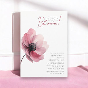 Convites O amor está no chá de panela floral de casamento f