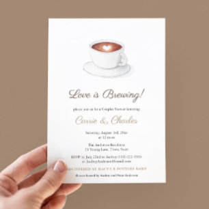 Convites O Amor está Preparando o Café - Chá de Noiva