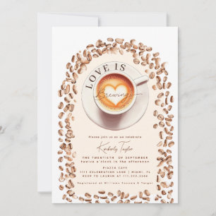 Convites O Amor está Preparando Xícara de Café Coração Chá 