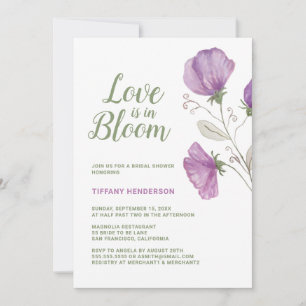 Convites O Amor Floral está no Chá de panela Bloom
