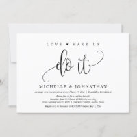 O amor nos faz fazer isso, Celebração de Casamento