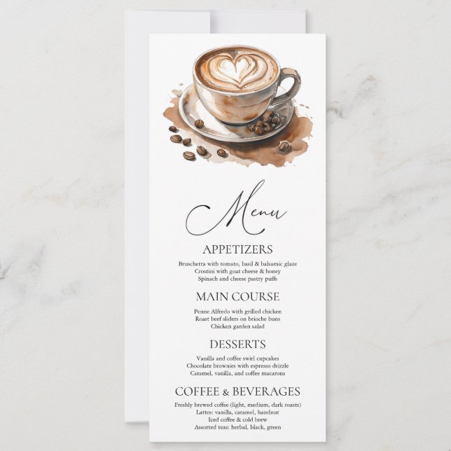 Convites O Amor pelo Café está Fermentando Chá de Noiva (Frente)