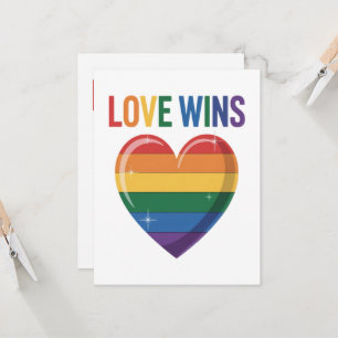 Convites O Amor Vence LGBT Orgulho Gay Igualdade