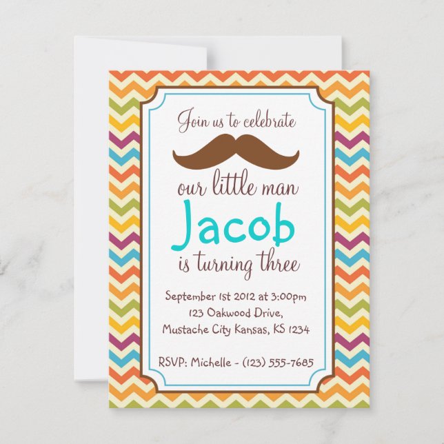 Convites O aniversário convida (Frente)