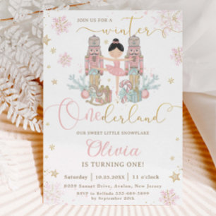 Convites O Aniversário de 1 ano do Onederland de Inverno do