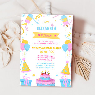 Convites o aniversário de uma criança muito bonita e única