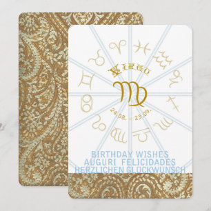 Convites O aniversário do ~ do HORÓSCOPO convida - o Virg