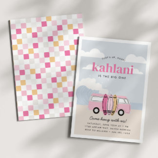 Convites O aniversário do Surf de praia de 1rua das grandes