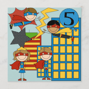 Convites O aniversário feito sob encomenda do super-herói