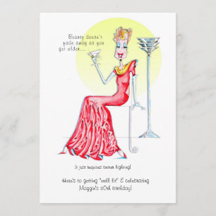 Convites O aniversário fêmea fabuloso convida!