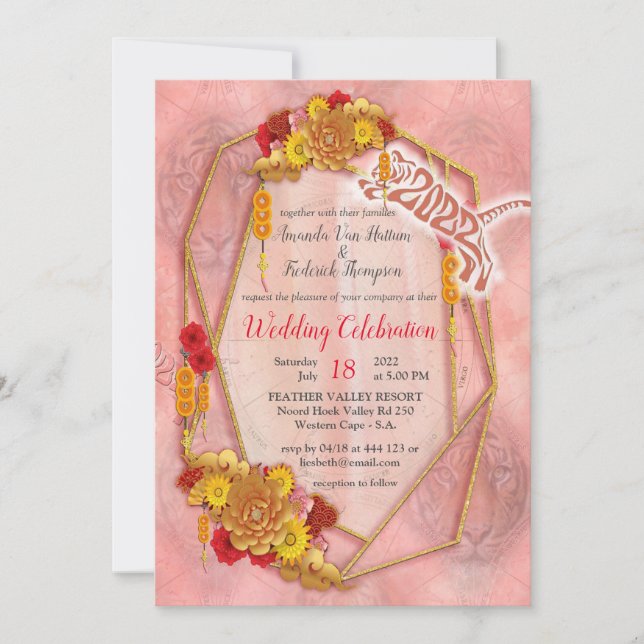 Convites O Ano do Tigre (Frente)