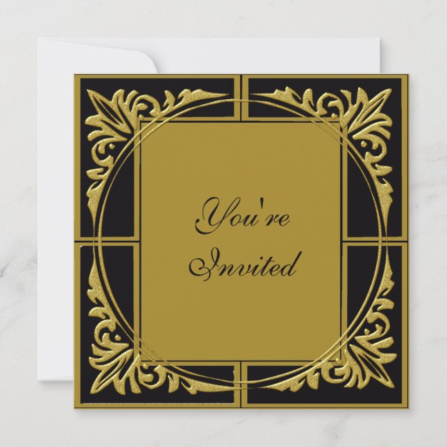 Convites O ano novo do partido convida (Frente)