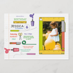 Convites O artesanato estacionário do partido encerra o