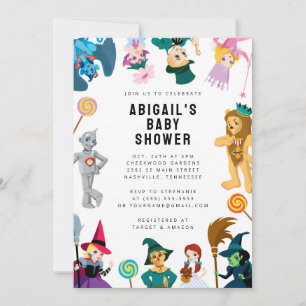 Convites O Assistente do Chá de fraldas de Caracteres Oz