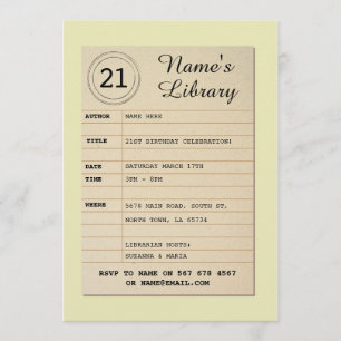 Convites O autor da festa de aniversário do livro do cart