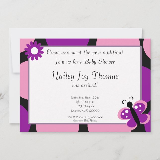 Convites o babysh, vem encontrar a adição nova! , Junte-se… (Frente)