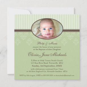 Convites O BAPTISM CONVIDA: 7 SQ abençoado