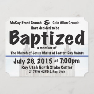 Convites O baptismo convida