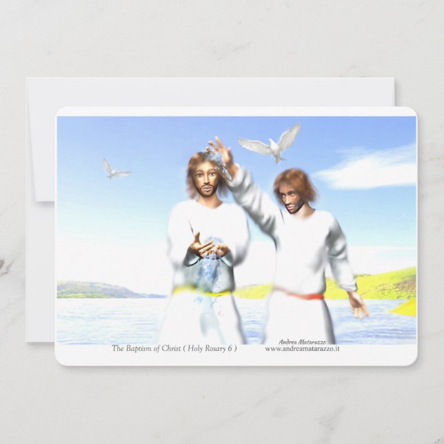 Convites O Batismo de Cristo (Frente)