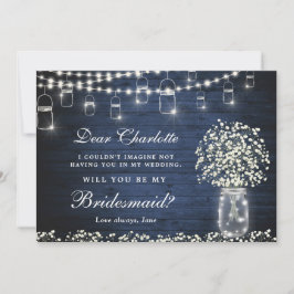 Convites O bebê Breath Mason Jar será minha madrinha